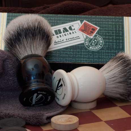 1Barber - Shaving Brush SilverTip - Black - 21mm