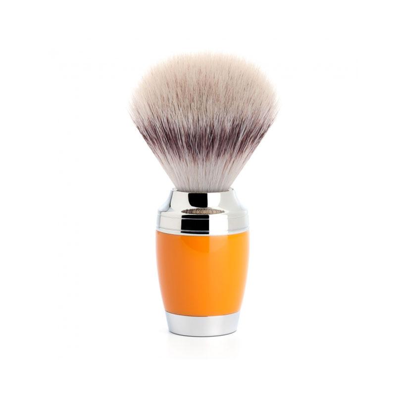 Muehle - Stylo Shaving Brush - Orange Resin - Silvertip Fibre 21