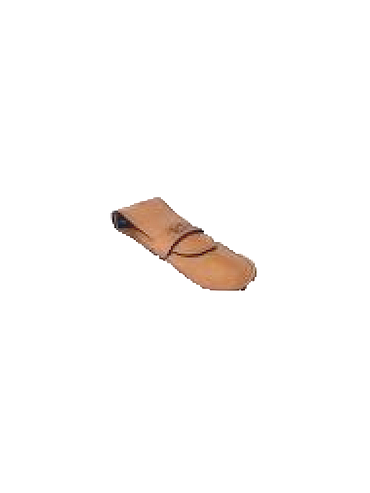 Gentleman - Camel leren clutch tas - Groot Model