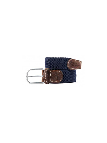Billybelt - Elastische gevlochten riem - Navy Blauw - Maat 1