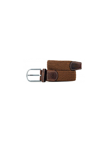 Billybelt - Ceinture tressée élastique - Marron Camel - Taille 2