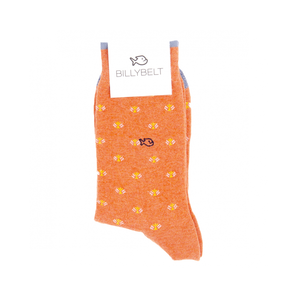 BillyBelt - Chaussettes cotton - Orange Paon