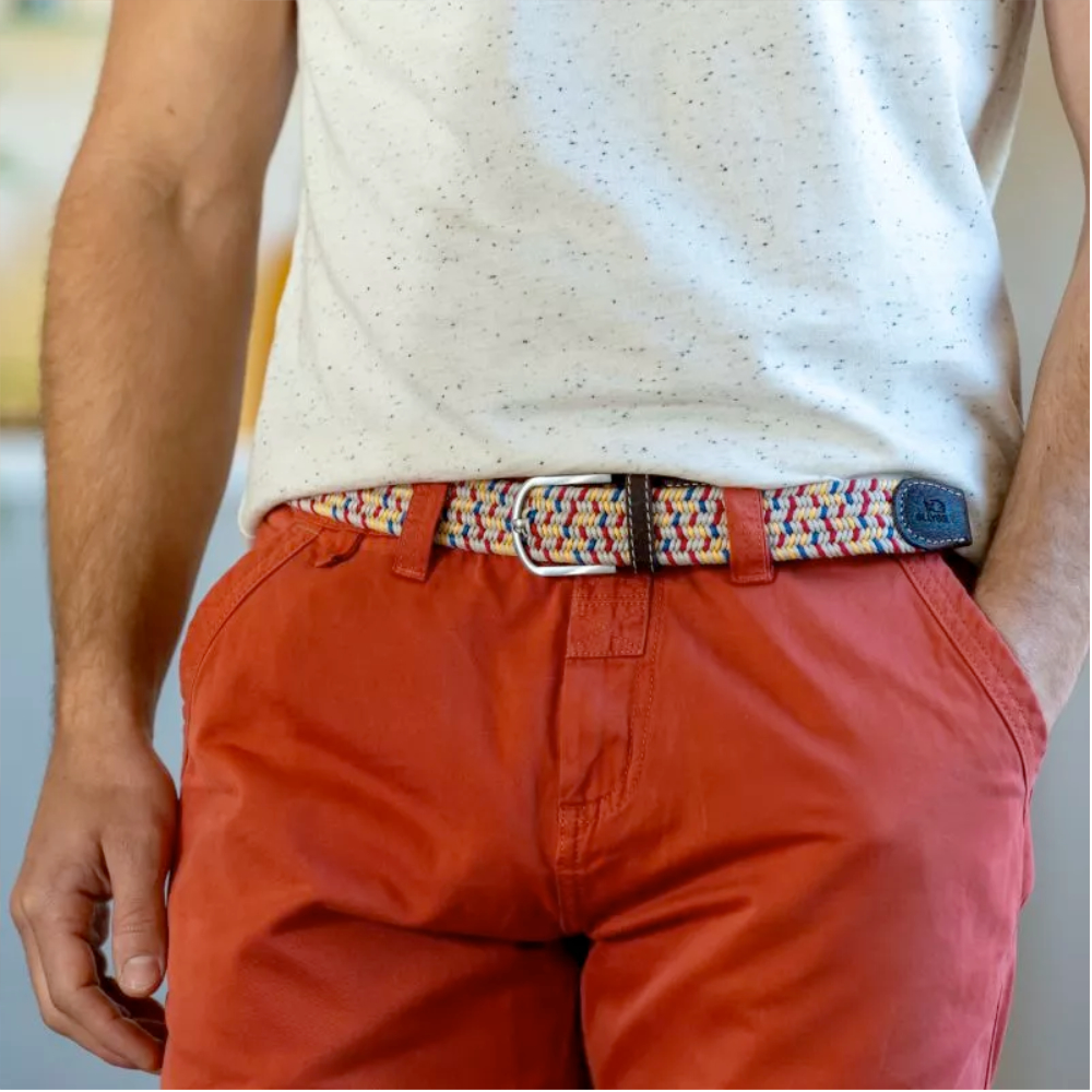 Billybelt - Katoenen gewaxte elastische riem - Bass - Maat 1