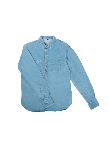 BillyBelt - Verwassen denim shirt - 7,5 oz - Large