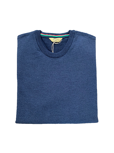 Galiffa - Navy Blue Pullover - Round collar - XL