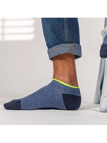 BillyBelt - Blauw en fluorescerend sokken