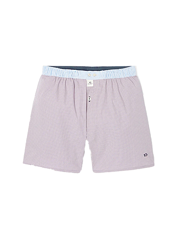 BillyBelt - Organic cotton boxer shorts - Purple Square - Size XL