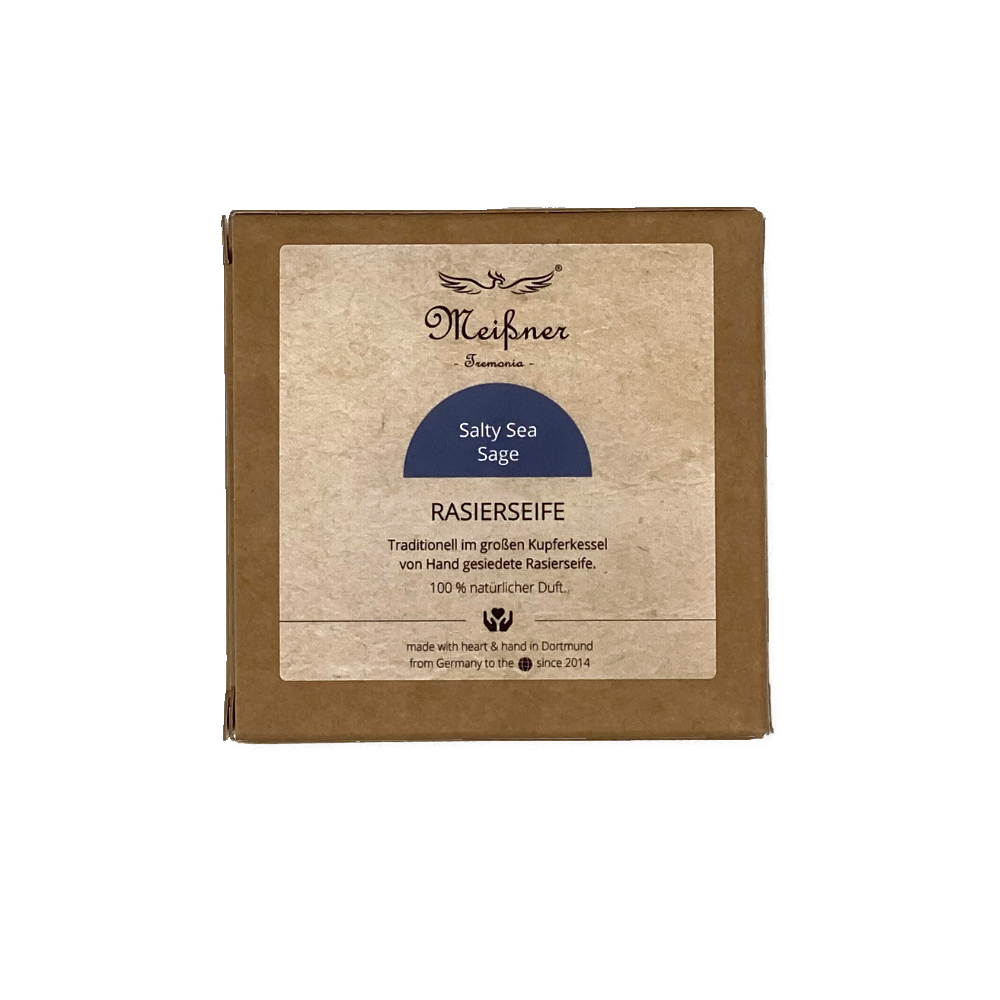 Meissner - Shaving Soap - Salty sea Sage - Carton - 95g