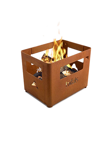 Hofats - BEER BOX Fire Basket rusty