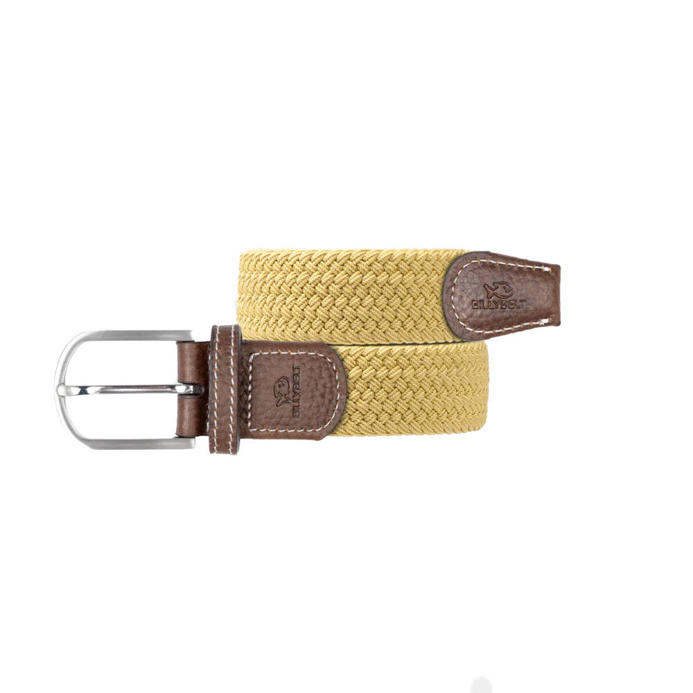 Billybelt - Ceinture tressée élastique - Jaune Curry - Taille 1