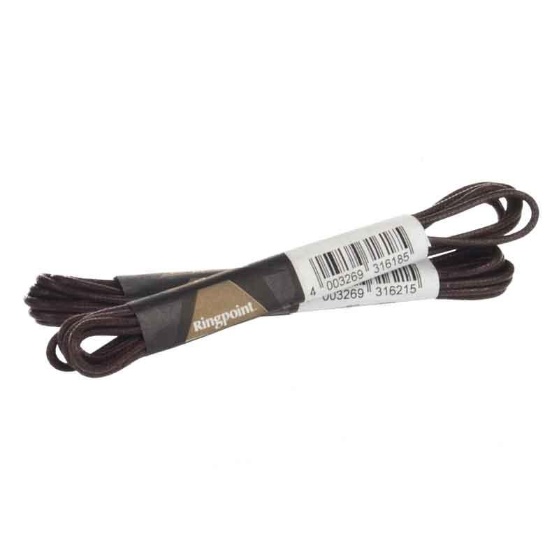 RingPoint - Fine round shoelaces - Brown (75cm)